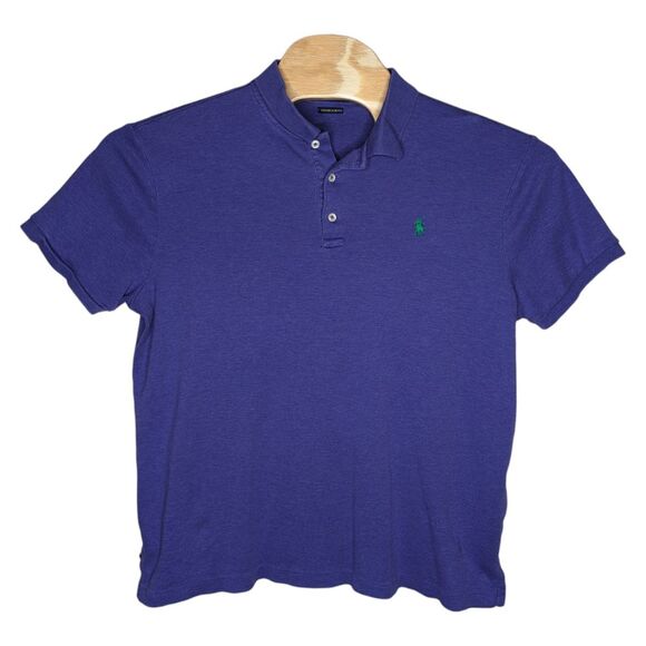 Ralph Lauren Other - Polo Ralph Lauren Mens‎ XL Custom Slim Fit Purple Shirt Green Logo Short Sleeve